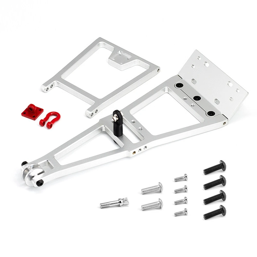 RC Car Upgrade RC Winch/Serve Rescue Truck Tow Truck Crane Arm Kit for 1/10 TRX4 Scx10 RC Car Upgrade Parts Silver