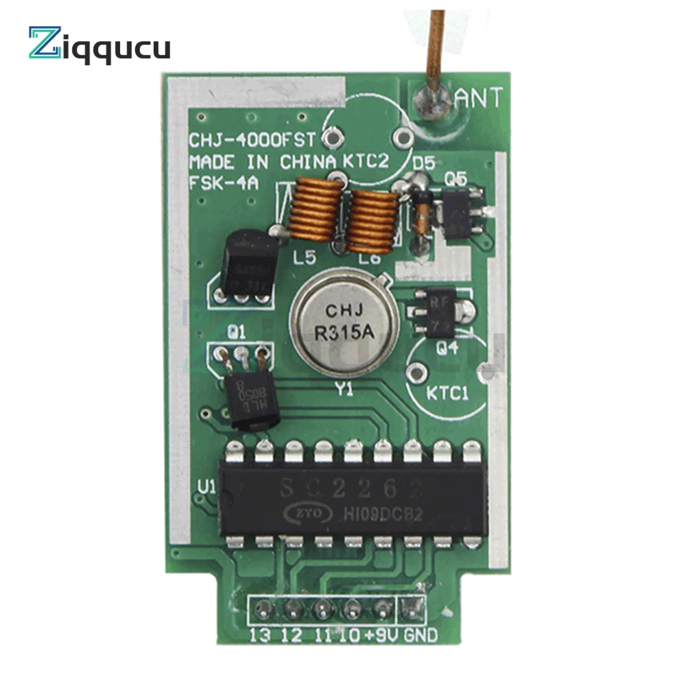 433MHz High Power Wireless Transmitter Module FST4000m Wireless Transmitter TTL Level Remote Control Access Control System