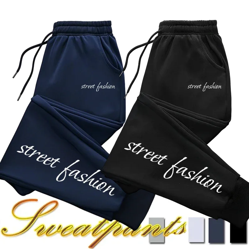 

Мужские спортивные штаны с принтом, спортивные спортивные штаны для бега на открытом воздухе, повседневные офисные мужские брюки, качественная модная уличная одежда 2025