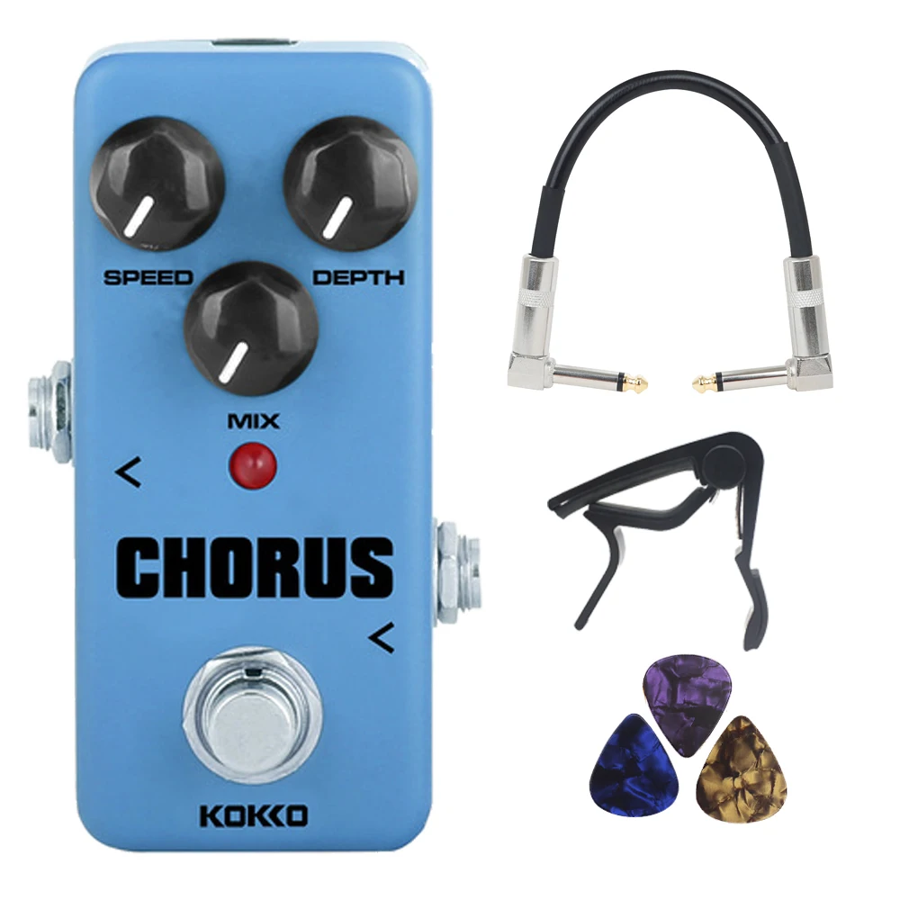 

KOKKO FCH-2 CHORUS Electric Guitar Effect Pedal Portable True Bypass Guitar Effector 3 Control Knobs Mini Guitarra Effector