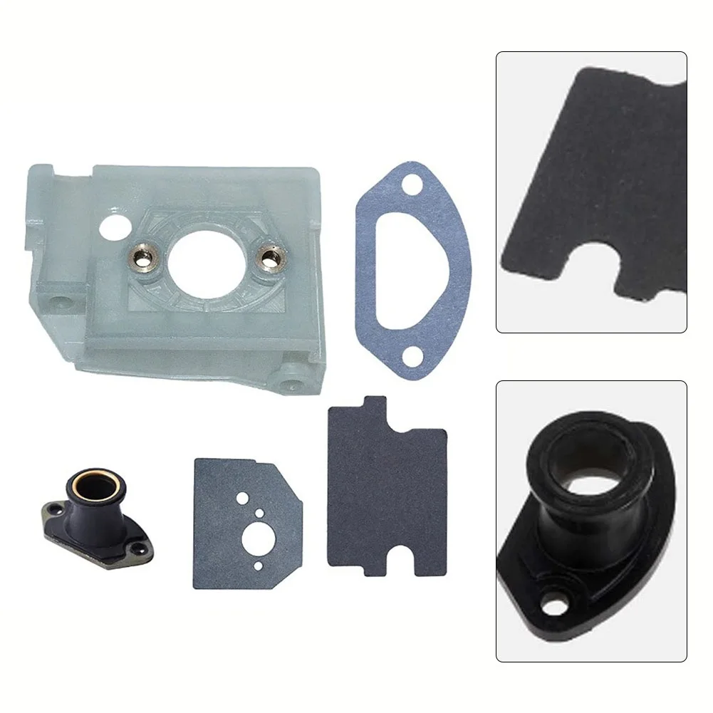 Professional Carburetor Bracket Guide Package for Chinese For Chainsaw 4500 5200 5800 45CC 52CC 58CC with Gaskets