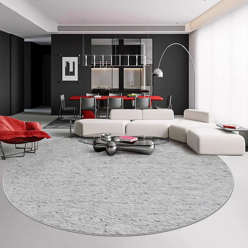 Handmade glue-free wool round carpet living room texture cloakroom bedroom bedside blanket