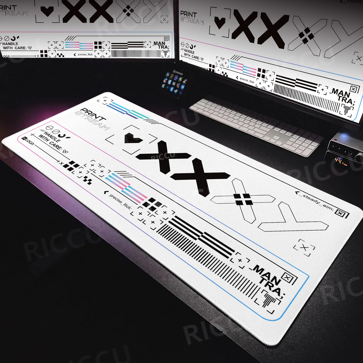CSGO Mouse Pad Black & White Machinery Keyboard Expansion Pad Printed Collection PC Gaming Rubber Non-slip Hot Gamer Accessories