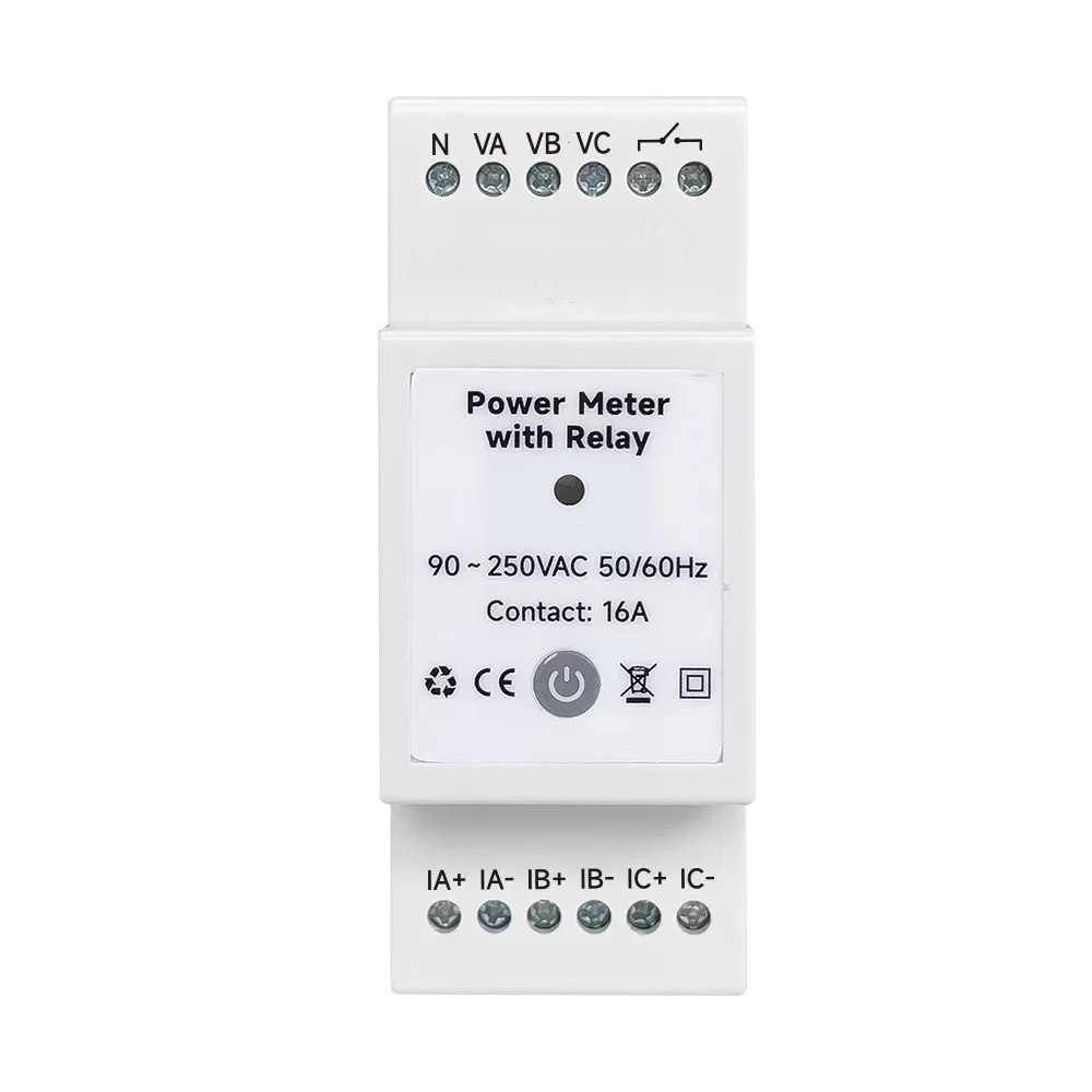 

WiFi three-phase smart energy meter 80A/120A/200A/300A/500A two-way energy kWh meter with 3CT relay