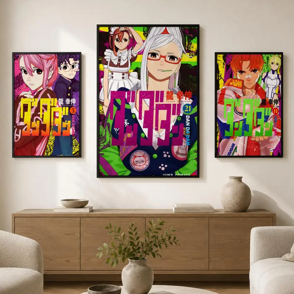 Manga D-Dandadan Poster Waterproof PP paper Self-Adhesive High-Definition Decorative Art Suitable for Living Bedrooms Gifting