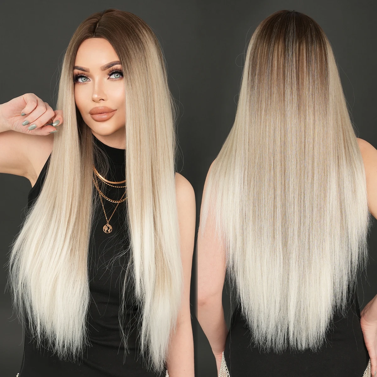 Synthetic Blonde Wig High Density for Women