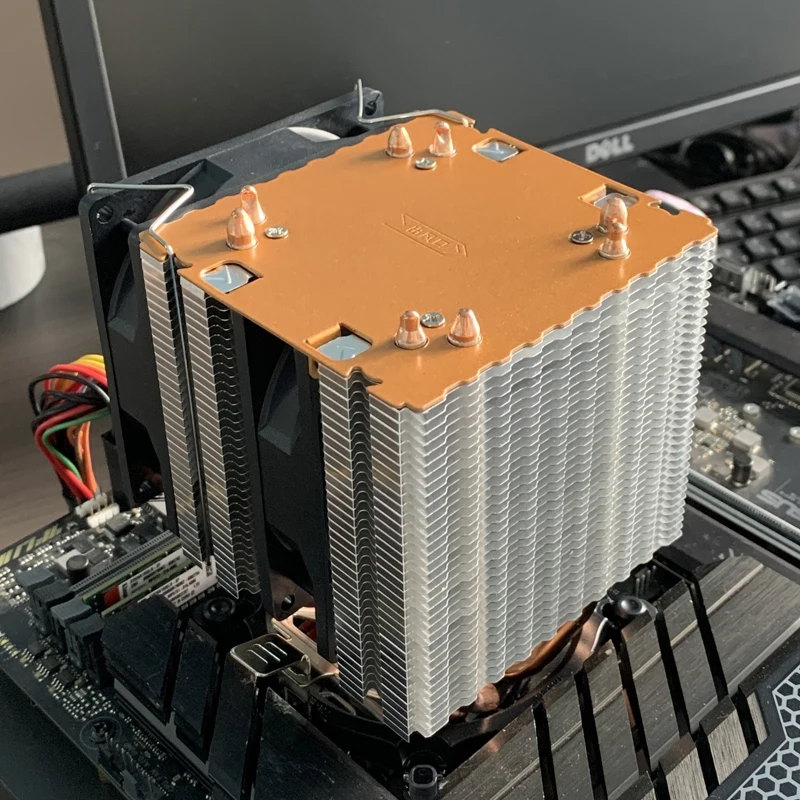 X99 CPU空冷クーラー 4PIN 4ヒートパイプ AM4 PCプロセッサー ファン LGA1700 1200 115X 1366 2011 X99 AMD AM3 AM5 ラジエーター対応
