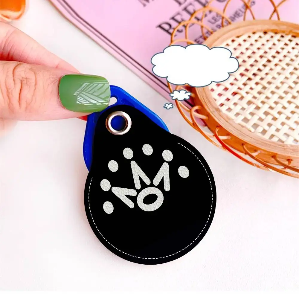 S-Scotty Logo C-Cameron PU Access Case Anti-lost Anti-fall Card Holder Keychain Accessories Fingerprint-proof Key Tag Ring