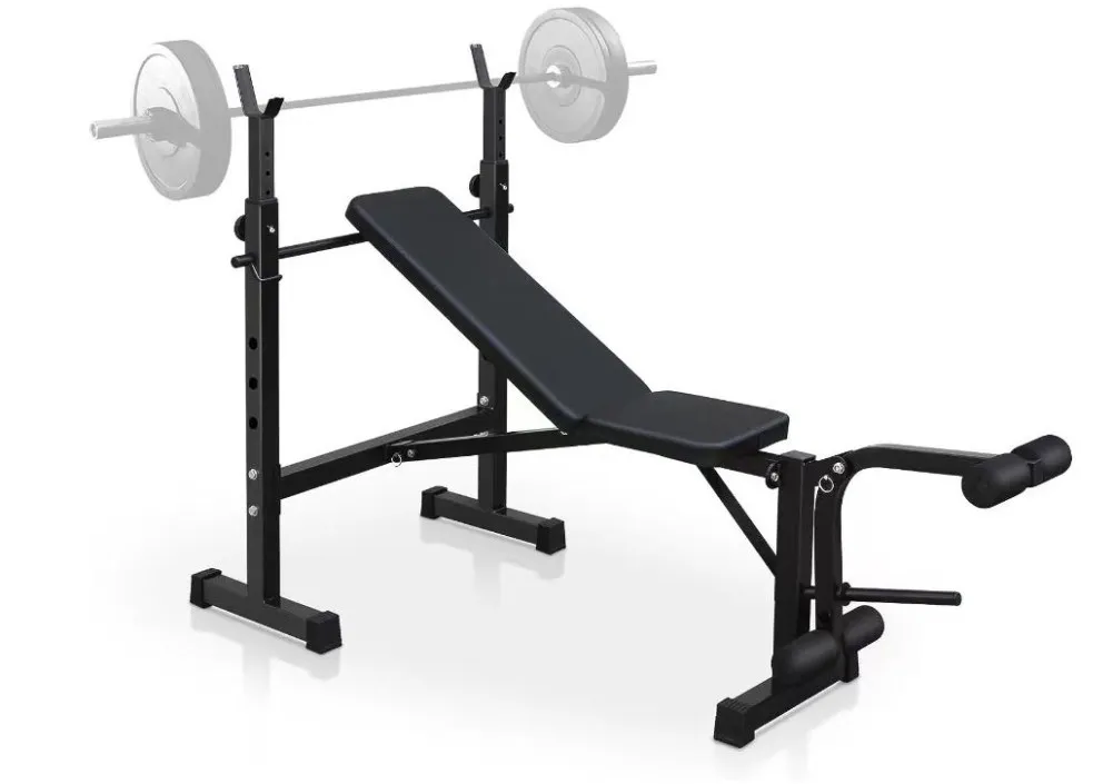 

Adjustable Weight Bench Set,Bench Press with Squat Rack Weight Bench for Home Gym Workout Bench with Preacher Curl Pad