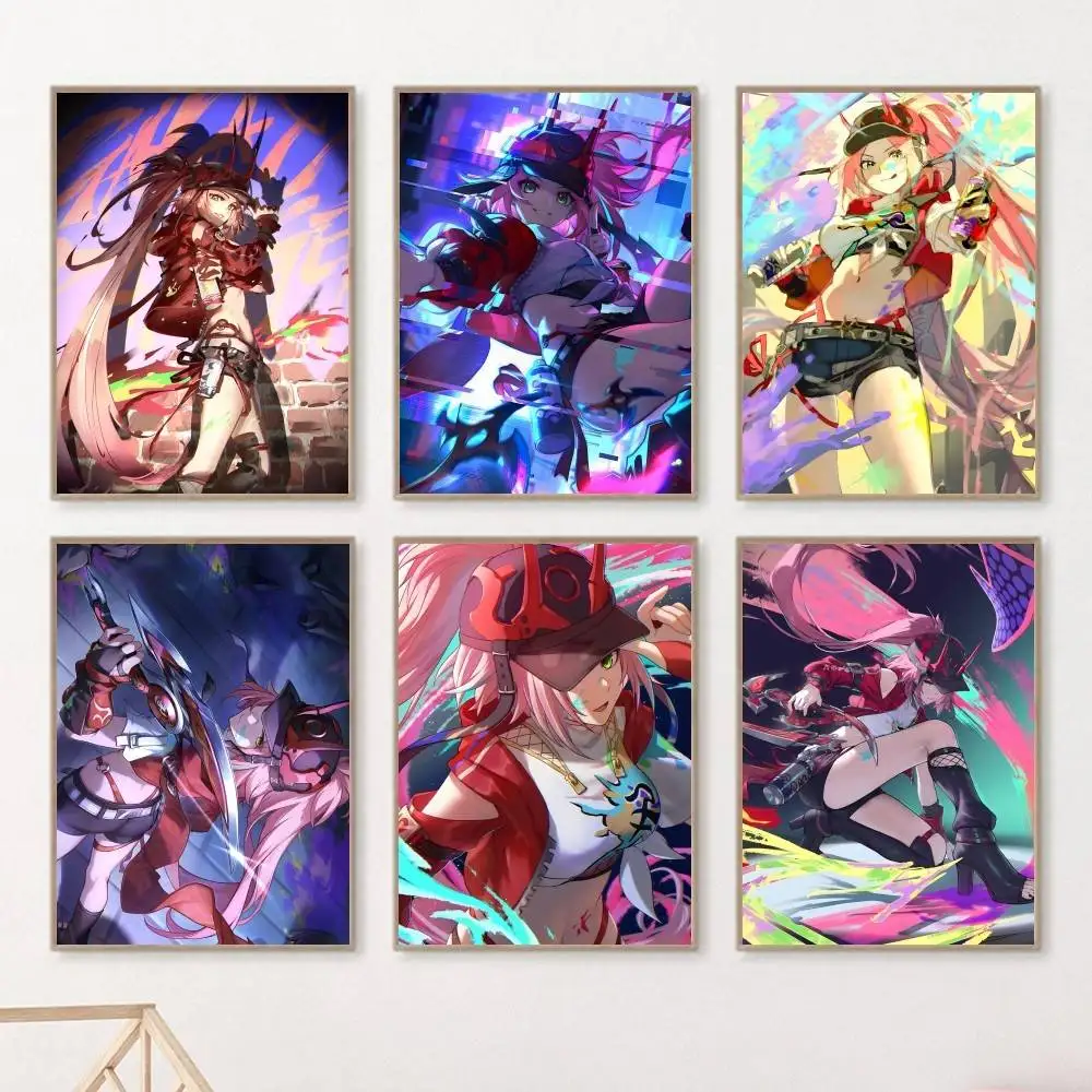Anime Game Honkai Star Rail Rappa Poster HD Print Vintage Wall Art Decor for Home Study Room