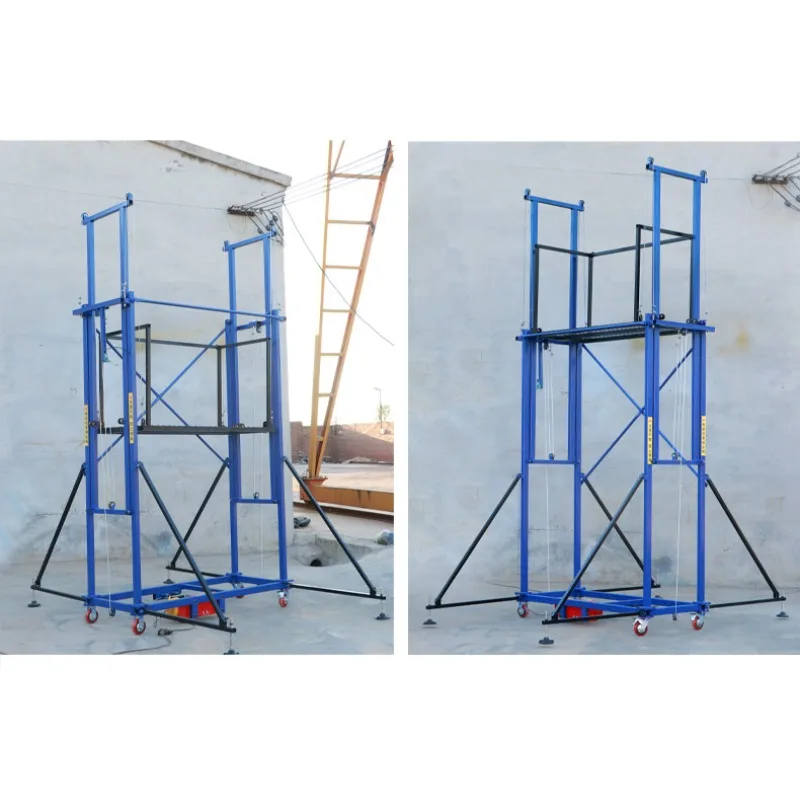 Electric Scaffolding Lift Mobile Lifting Platform Automatic Remote Control Folding Hoist Indoor and Outdoor Decoration
