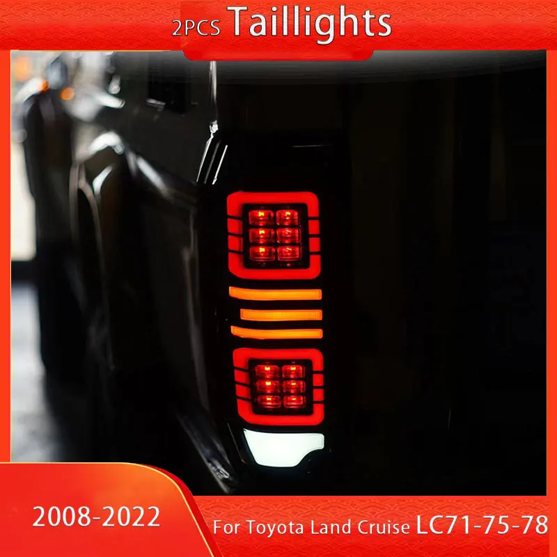

Car LED Taillight Assembly for Toyota Land Cruiser LC70 LC71 LC76 LC78 LC79 Modified Rear Flowing Tail Light Accessory Lamp