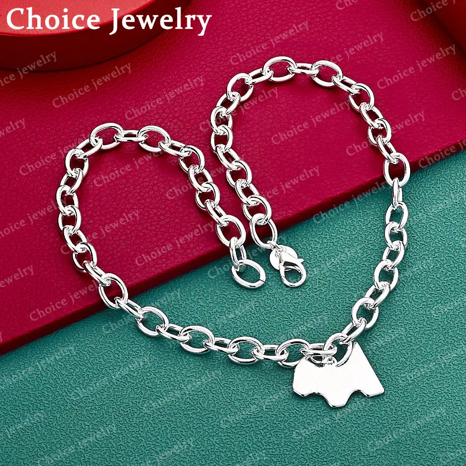 

925 Sterling Silver 45cm Puppy Pendant Necklace For Women Creativity Gifts Street All-match Party And Daily Wear