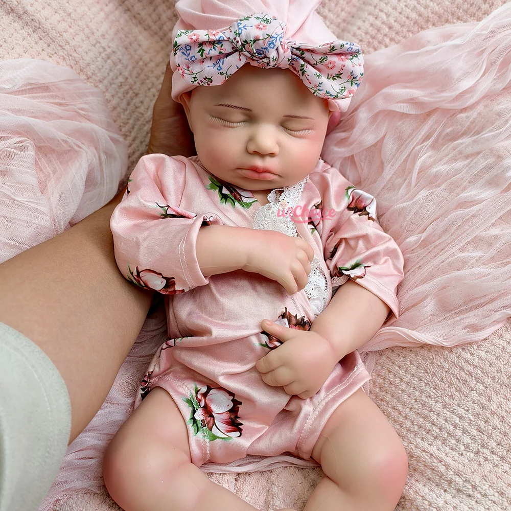 20 Zoll Silikon Reborn Preemie Babypuppe Mädchen & Junge Realistische Details Neugeborene Puppe für Künstler Repaint DIY Reborn Puppenspielzeug