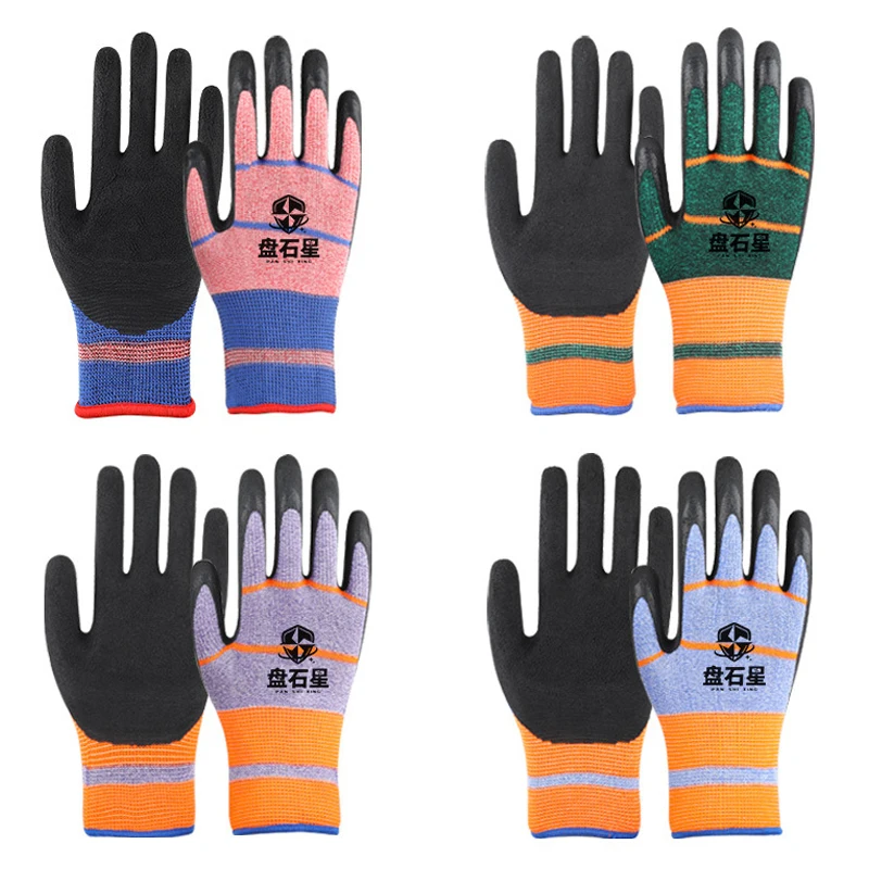 1 Pair/12 Pairs Tire Latex Gloves,Wear-resistant Non-slip Work Gloves Auto Repair Workshop Protection Labor Protection Gloves