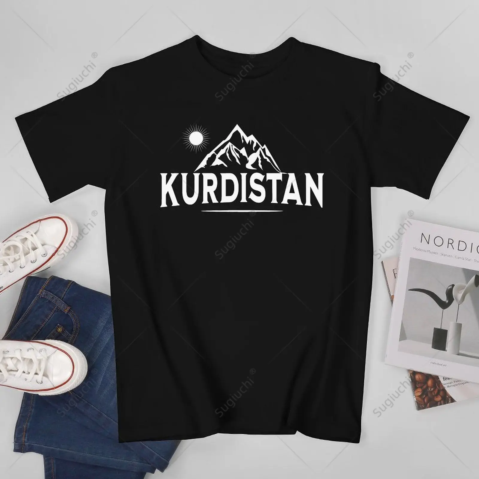 Unisex Men Kurdistan Mountains Kurds Kurdish Tshirt Tees T Shirts Women Boys 100% Cotton T-Shirt