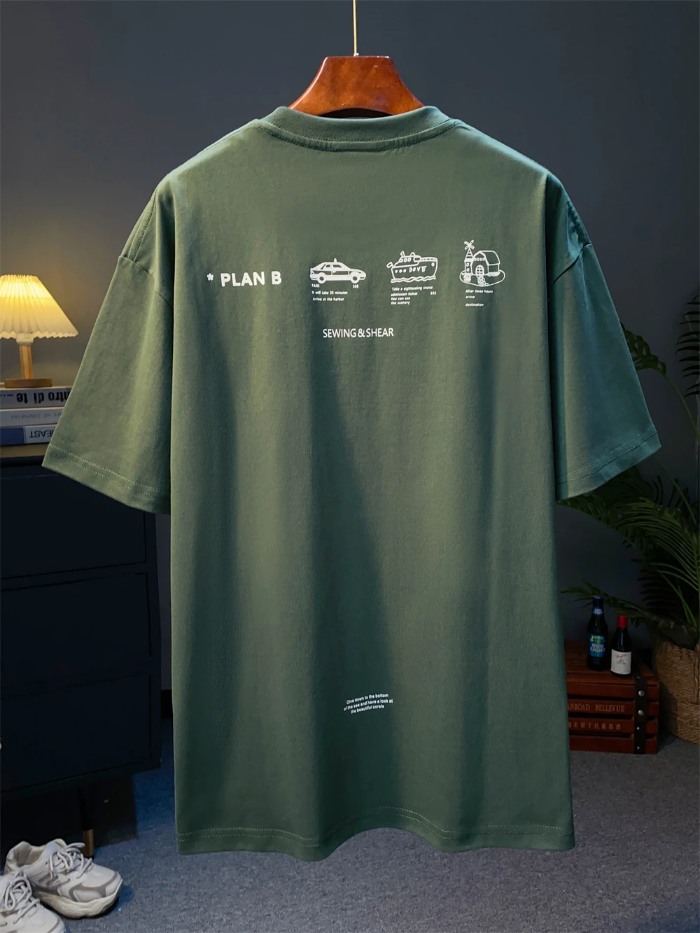 

Американская ретро-футболка из плотной ткани с коротким рукавом, модная, с принтом, свободного кроя, летний топ для мужчин и женщин