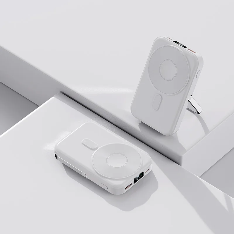 22.5W Super Fast Charging 10000mAh Power Bank Magnetic Watch Wireless Charging Bracket Mobile Power Supply