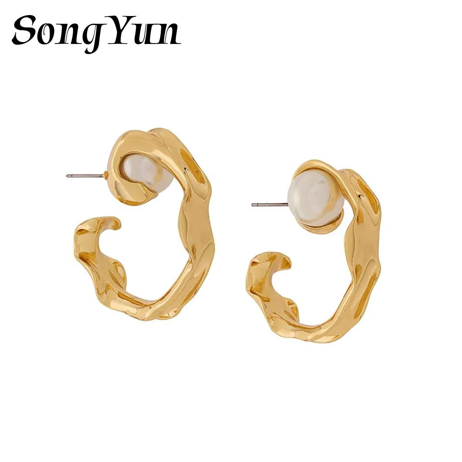 

SongYun Jewelry MHT Quality Brass Stud Earrings Dangle CZ 7A Zircon Engagement Party Glamorous Women Earring Jewelry