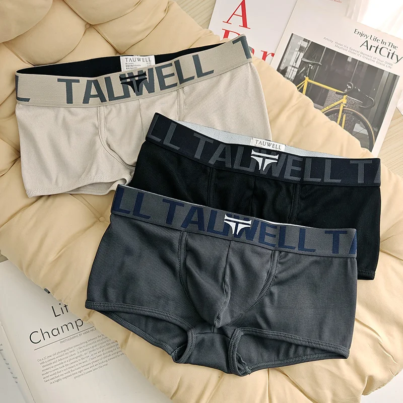 

TALWELL комплект из 3 предметов, мужское нижнее белье, высокоэластичные дышащие трусы-боксеры, удобное мягкое нижнее белье, однотонные мужские плавки, трусы