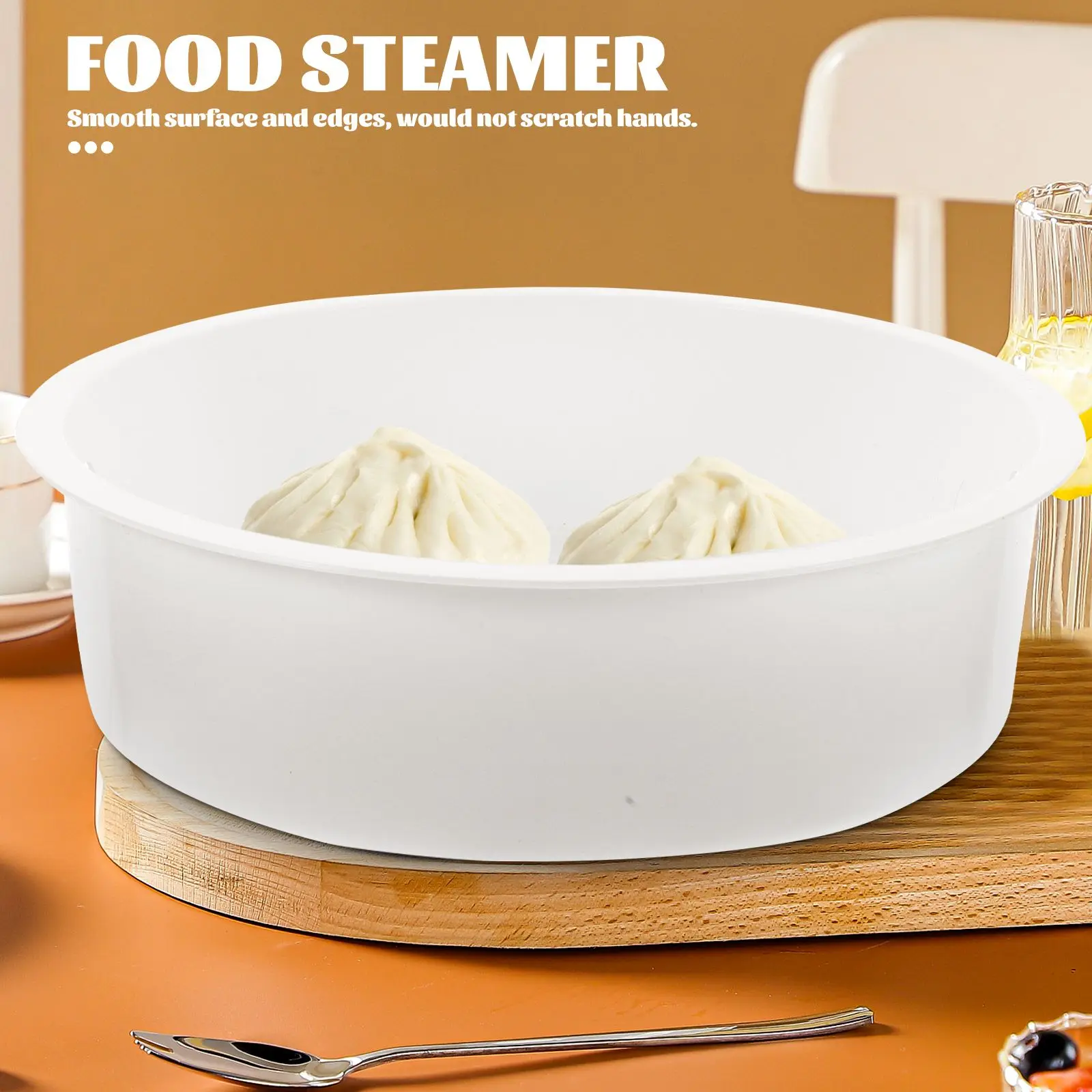 

Food Rice Cooker Steamer Strainer Basket for Vegetables Rack White Holder Cooking