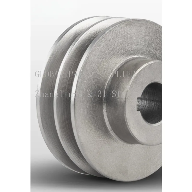 1pc OD:120-130mm Groove Bore:12-38mm 2A Type Cast Iron Belt Pulley Double Groove Motor Pulley Complete Motor V-belt Pulley
