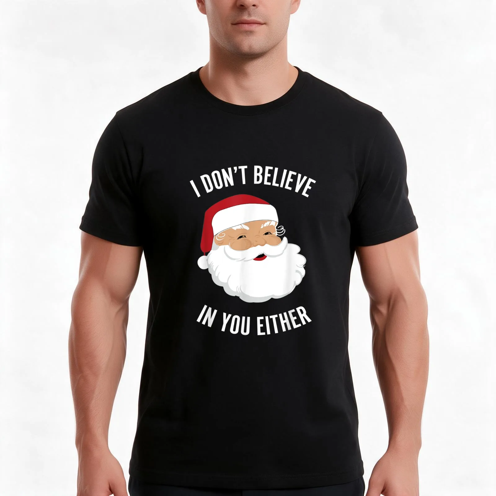 I Don't Believe In You Either T-Shirt, Summer Casual Cotton Tee, Oversized Streetwear Tops, Vintage Graphic Print, 100% Cotton