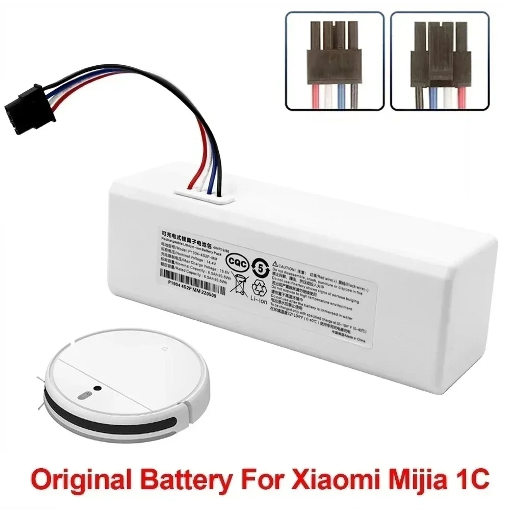 Batería de repuesto para Robot aspirador Xiaomi Mijia Mi, 100% Original, P1904-4S1P-MM 1C, para barrer, fregar, G1