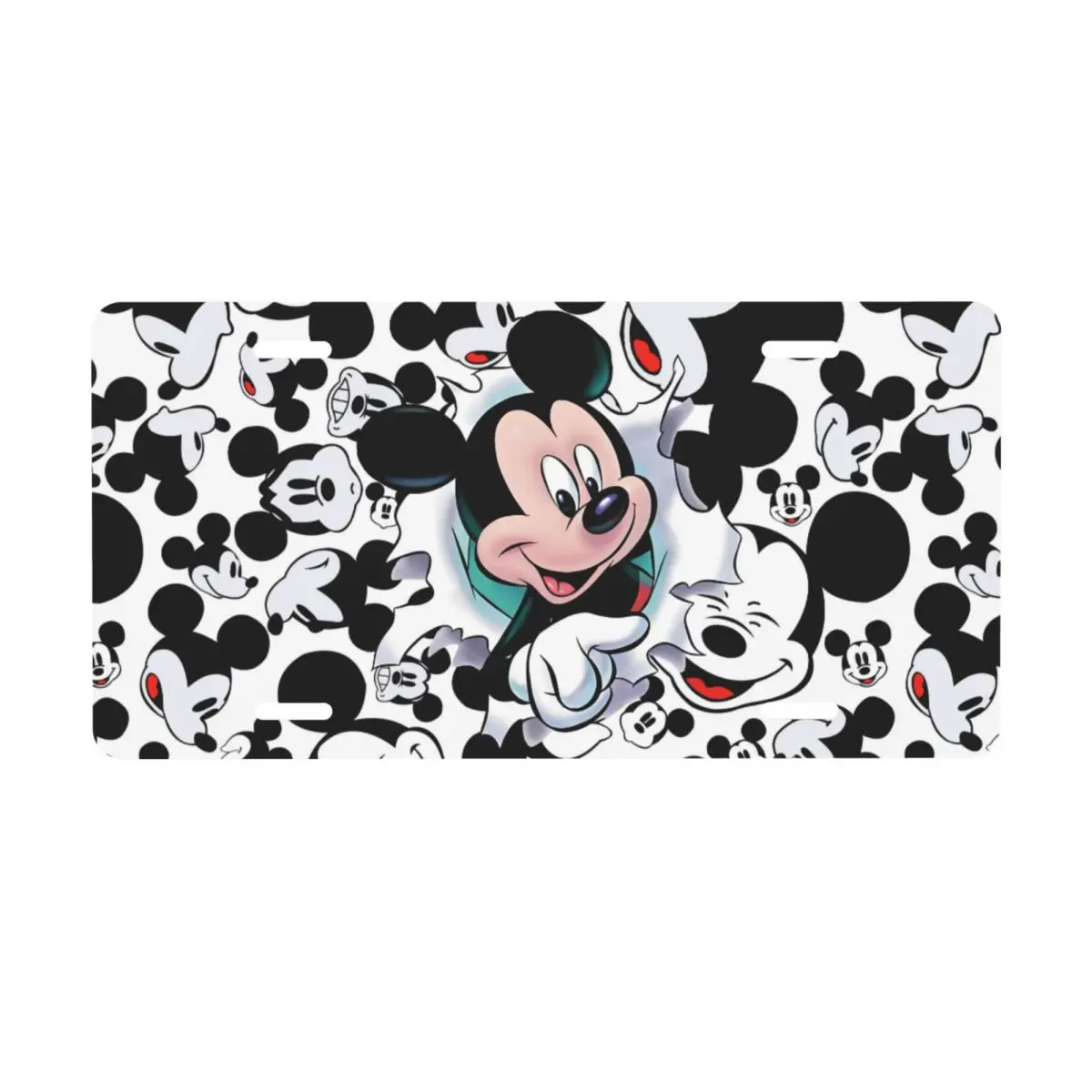 

Изготовленный на заказ номерной знак с Микки Маусом, косметическая бирка, аниме, мультяшный декоративный передний номерной знак автомобиля, 12x6 дюймов