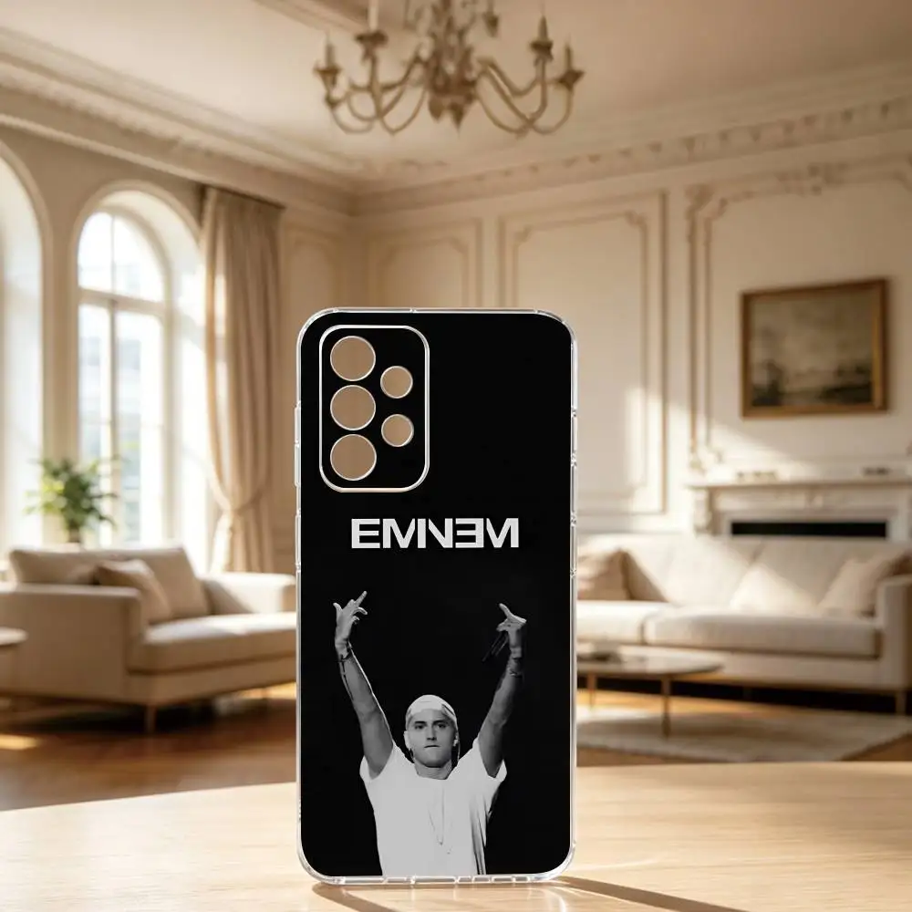 R-Rapper E-Eminem Phone Case For Samsung S25,S24,S21,S22,S23,S30,Ultra,S20,Plus,Fe Transparent Cover Gift
