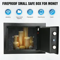 4.6L Safe Box Lockable Storage Box Househeld Small Safe Box Electronic Digital Keypad Digital PIN or Key Opening Methods 5