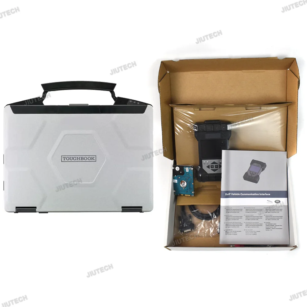 

Диагностический сканер для Jaguar JLR DOIP VCI с программным обеспечением Pathfinder, инструмент для автодиагностики, программирования автомобилей и ноутбук CF54