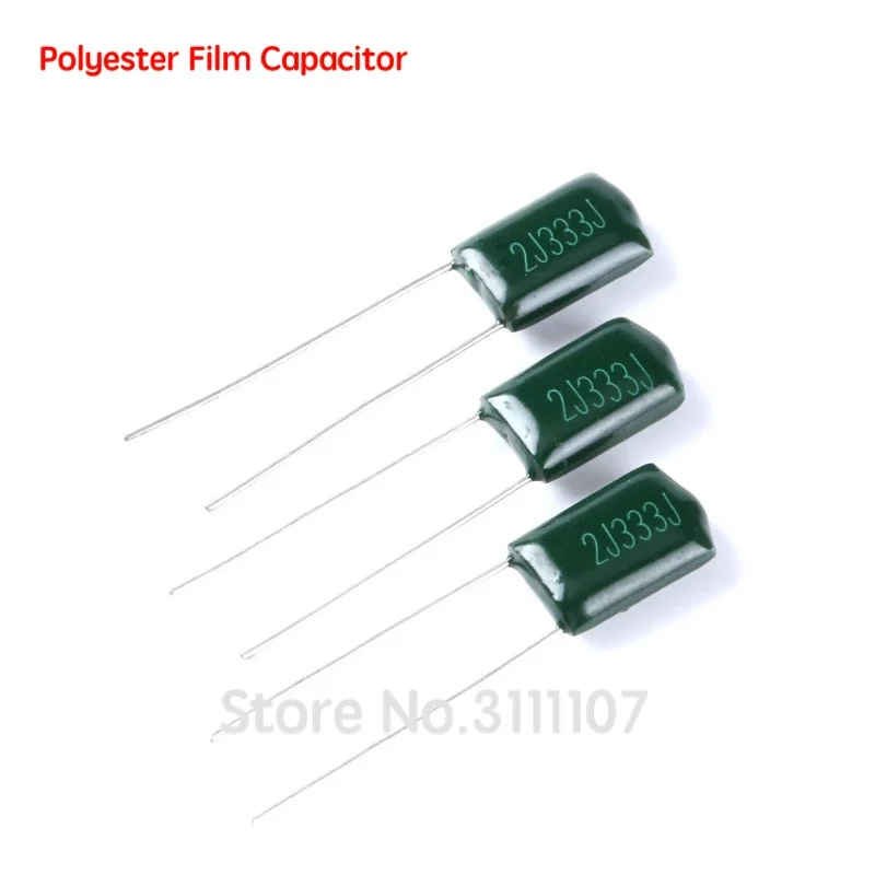 50PCS Polyester Film Capacitor 100V 1NF 1.5NF 100NF 104  2A471J 2A102J 2A152J 2A222J 2A392J 2A332J 2A472J 2A103J 2A473J 2A104J