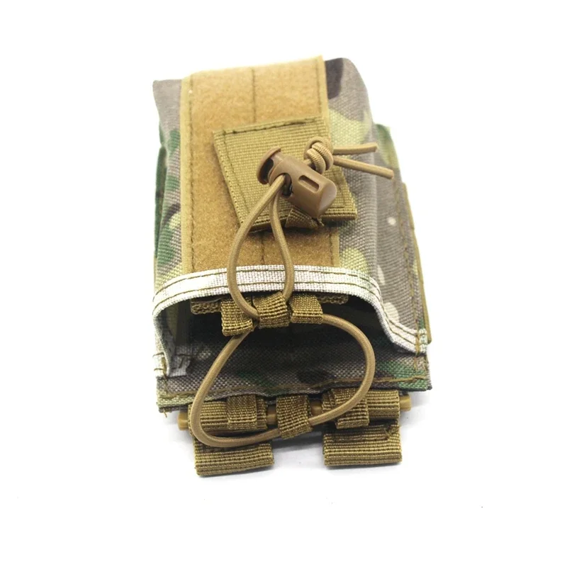 Molle Radio Pouch Radio Holster Tactical Duty Belt Radio Bag for Two Ways Walkie Talkie Adjustable Storage Hunting