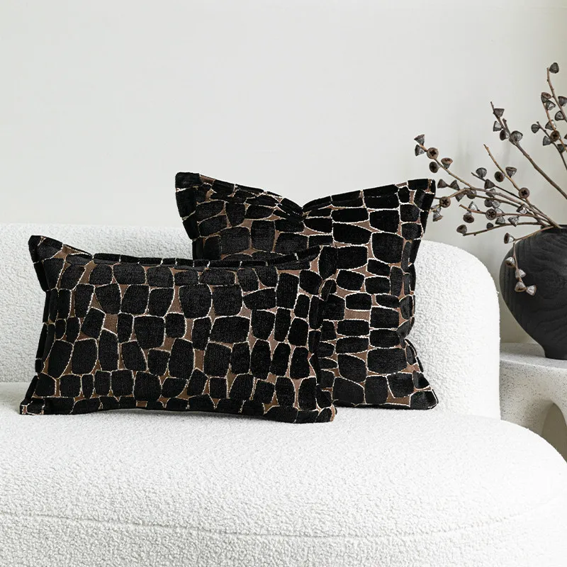 30X65/50X50CM Mid Ancient Throw Pillow Cover Homestay Retro Waist Cushion Cover Decor Home Decorative Pillowcase