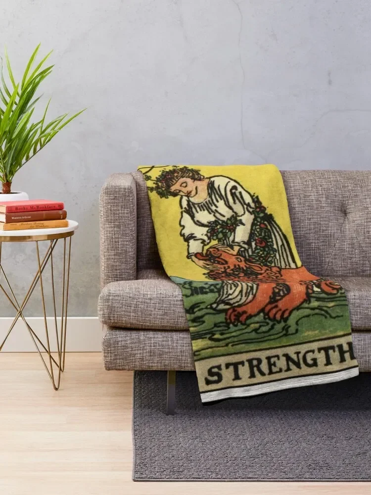 VIII. Strength Tarot Card Throw Blanket Blankets For Bed Summer Beddings Sofas Blankets