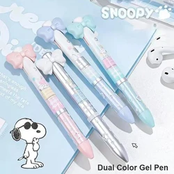 RosyPosy Creative Gel Pen Ins Style Cute Dog Bow Modular Press 2 Colors Ball Point Pens, The Work Assistant for Student Teacher