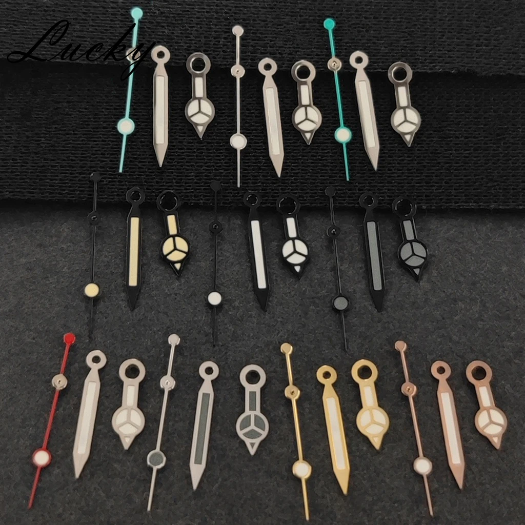High Quality NH35 NH36 Hands Silver Black Grey Gold Watch Hands Green Luminous Watches Pointers Fit NH35/NH36/4R/7S Movement image 2