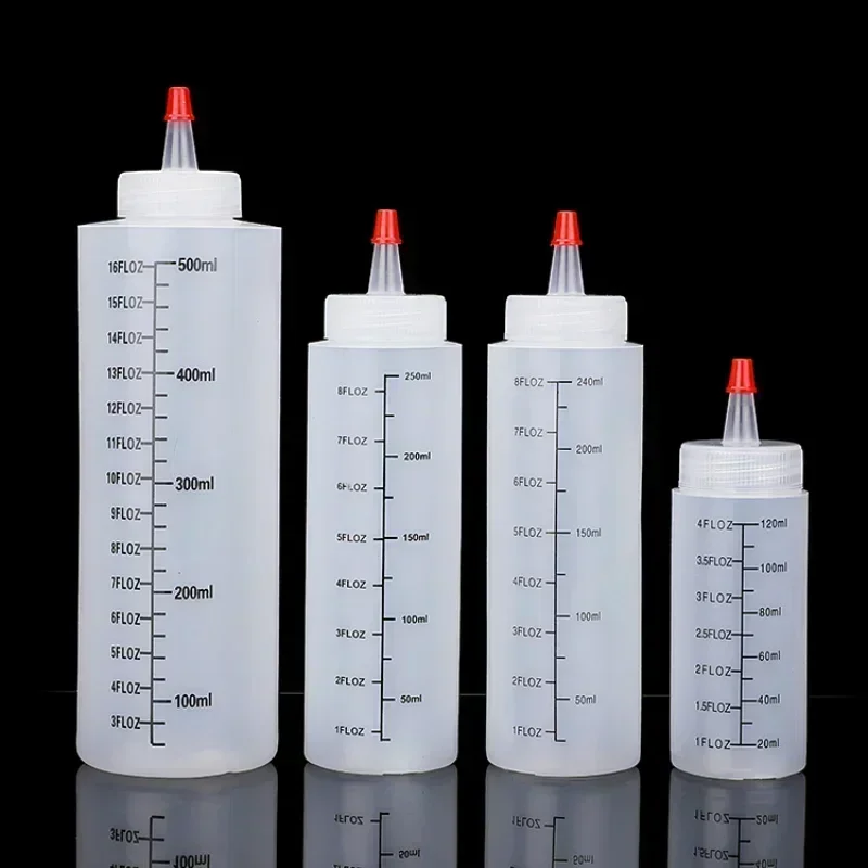 Botella de plástico con tapa roja para Salah, bote exprimidor con tapa roja, dispensadores de mostaza, suministro de cocina, novedad