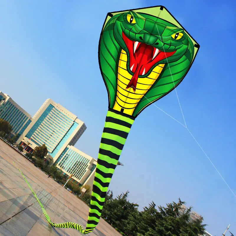 Strong Snake With Long Colorful Tail!Huge Beginner Snake Kites for Kids And Adults  Come With String And Handle BHL939-FRO