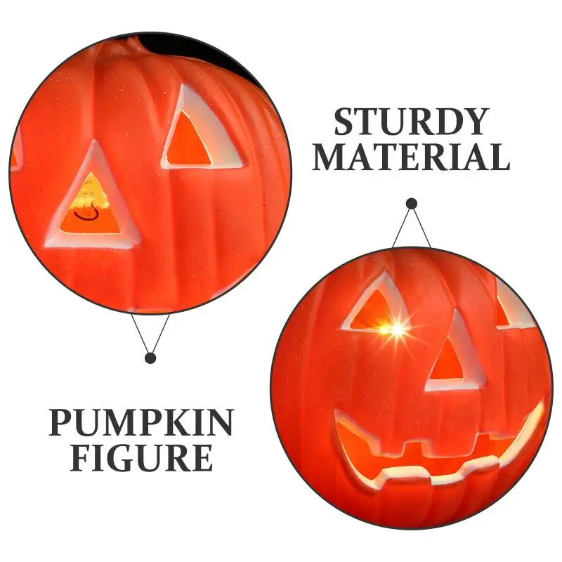 1Pc Dekorative Kürbis Halloween Requisiten Laterne Dekor Kürbis Dekoration Kürbis Licht Outdoor Halloween Decorationsation – Detail 7