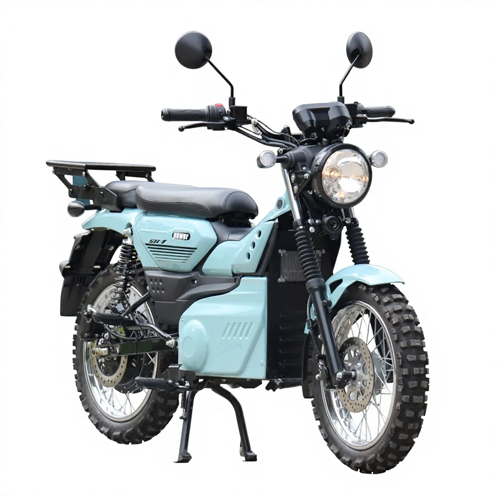 

China's best-selling models curved beam type high-speed electric pedal motorcycle 2000W 72V central motor disc brake all-terrain