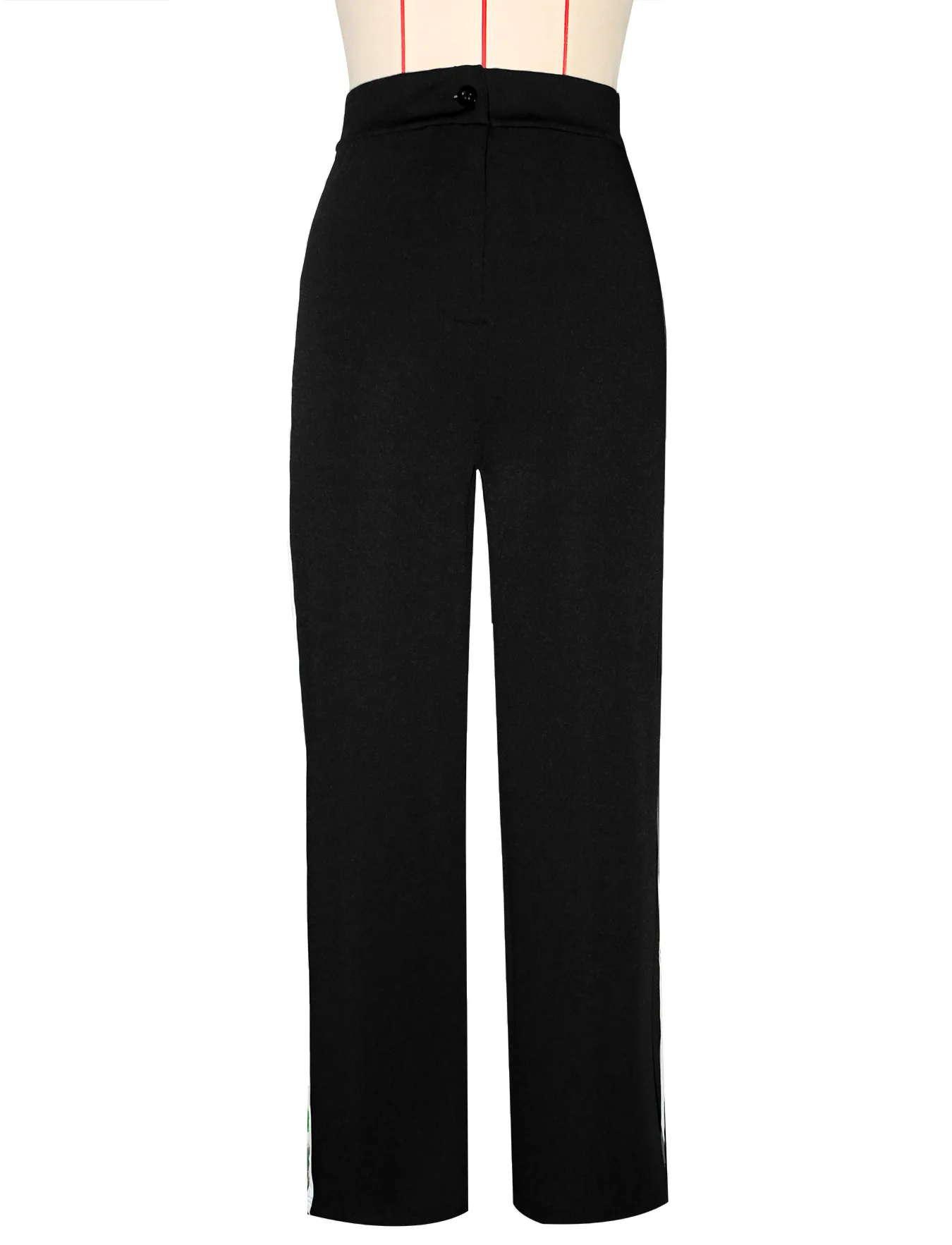 Hose Frauen Breites Bein Lange Hosen Slim Fit Hohe Taille Gestreifte Gerade Hosen Y2k Streetwear Capris Elegante Casual Arbeit 2025