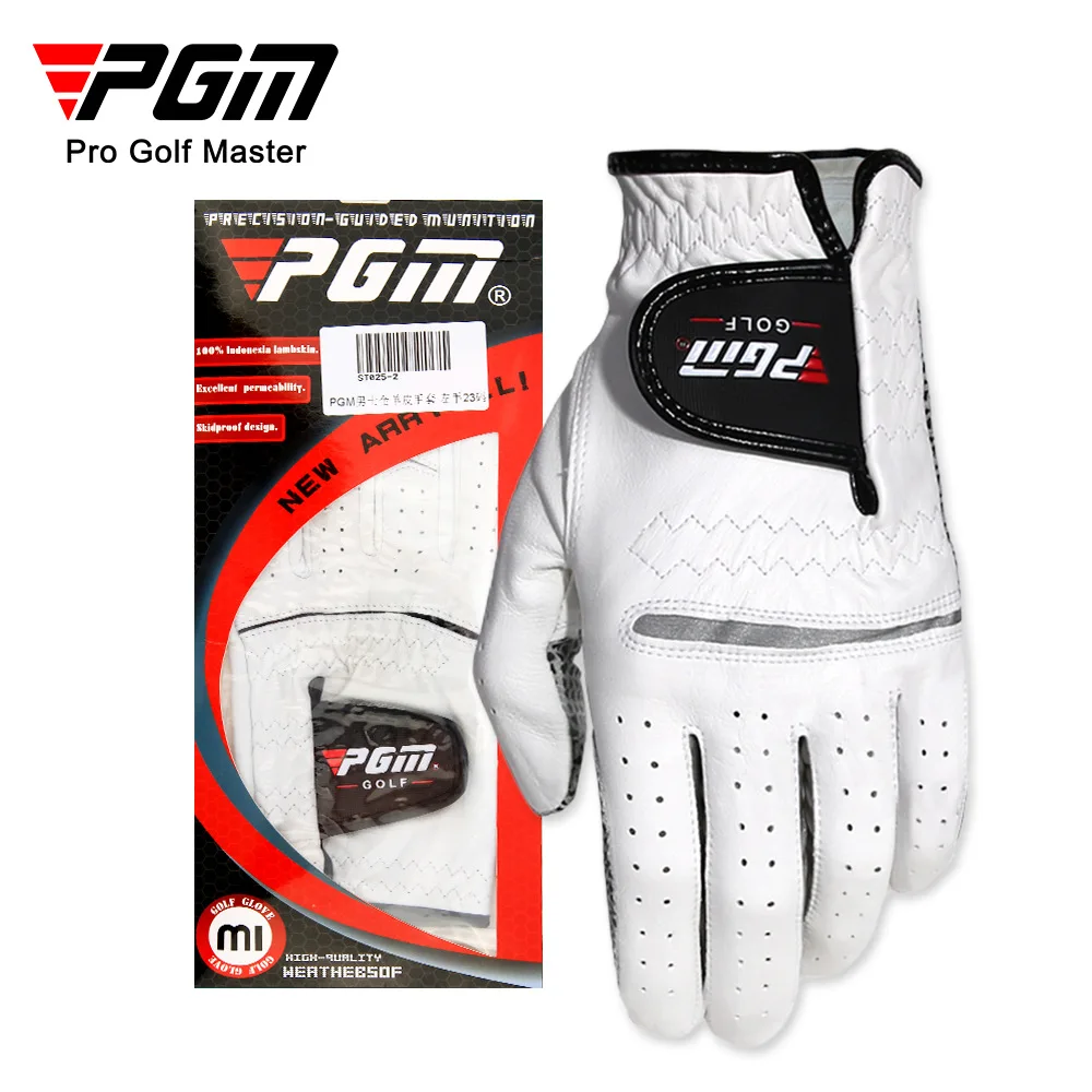 

PGM Men's Golf Glove Soft Sheepskin Gloves Left/Right Handed Anti Slip Breathe Full Finger ST001 Wholesale