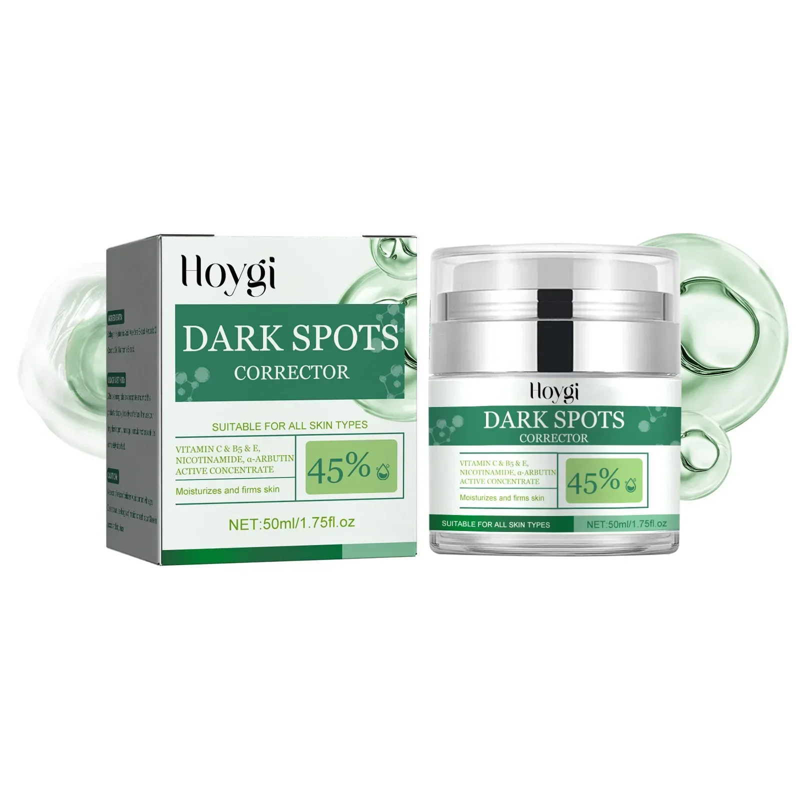 50ml Hoygi crema per la correzione delle macchie nere riparazione dell'umidità opaca rifornimento schiarente macchie sbiadite crema per le macchie di colore del viso