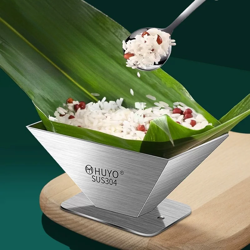 

LTT zongzi wrapping tool: handmade quick and fast zongzi wrapping stainless steel mold