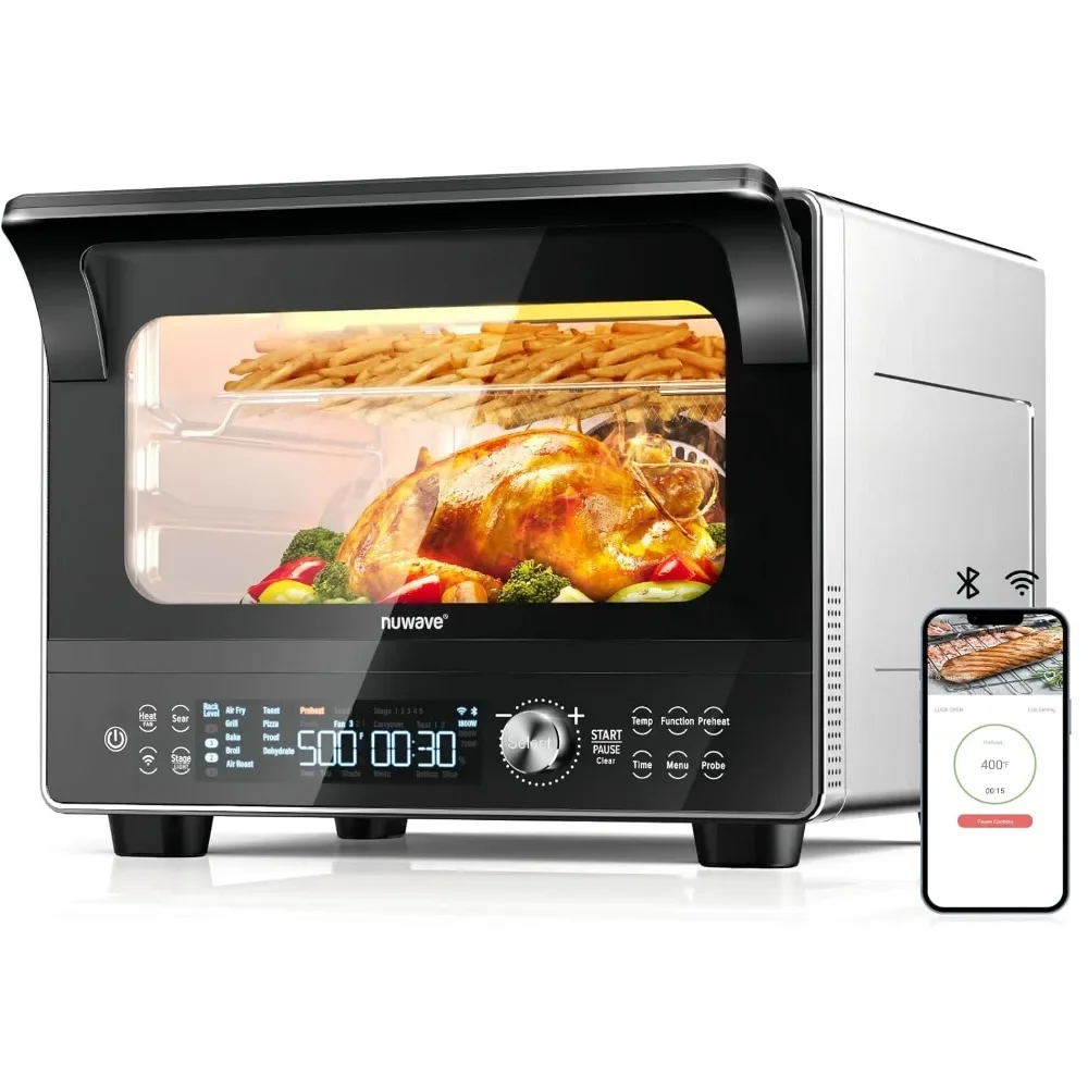 l Smart Oven, 20-in-1 Convection Infrared Grill Griddle Combo, 34-Qt Mega Capacity, 1800 Watts,