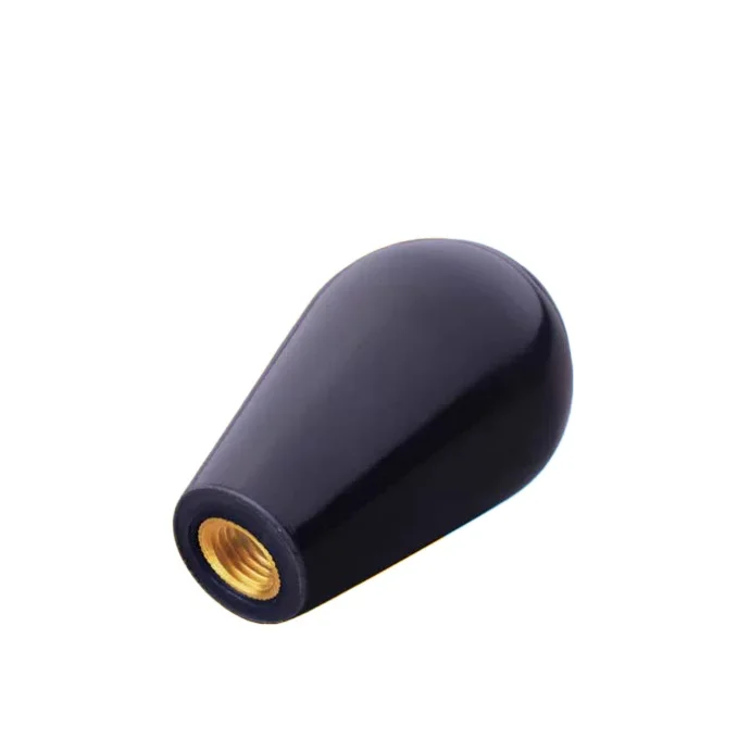 1PCS Oval long handle cover, bakelite handle, bakelite long handle, black copper core, gear rod ball
