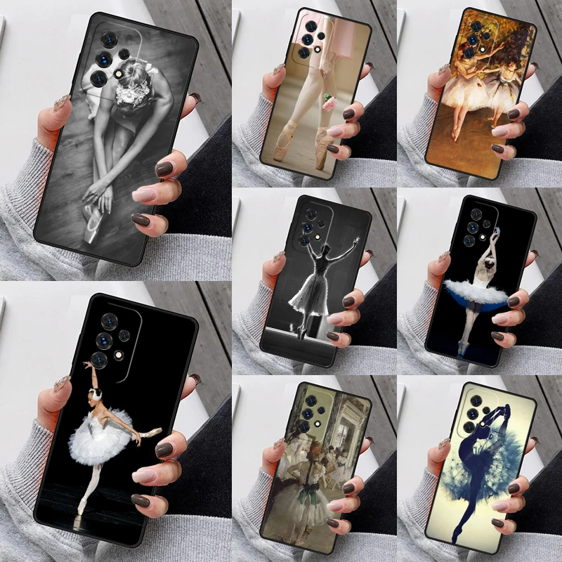 Ballet Ballerina Dancer Phone Case For Samsung Galaxy S23 S21 S20 FE S24 S22 Ultra Note20 S10 S9 S8 Plus A40 A52 A12 A13 A53