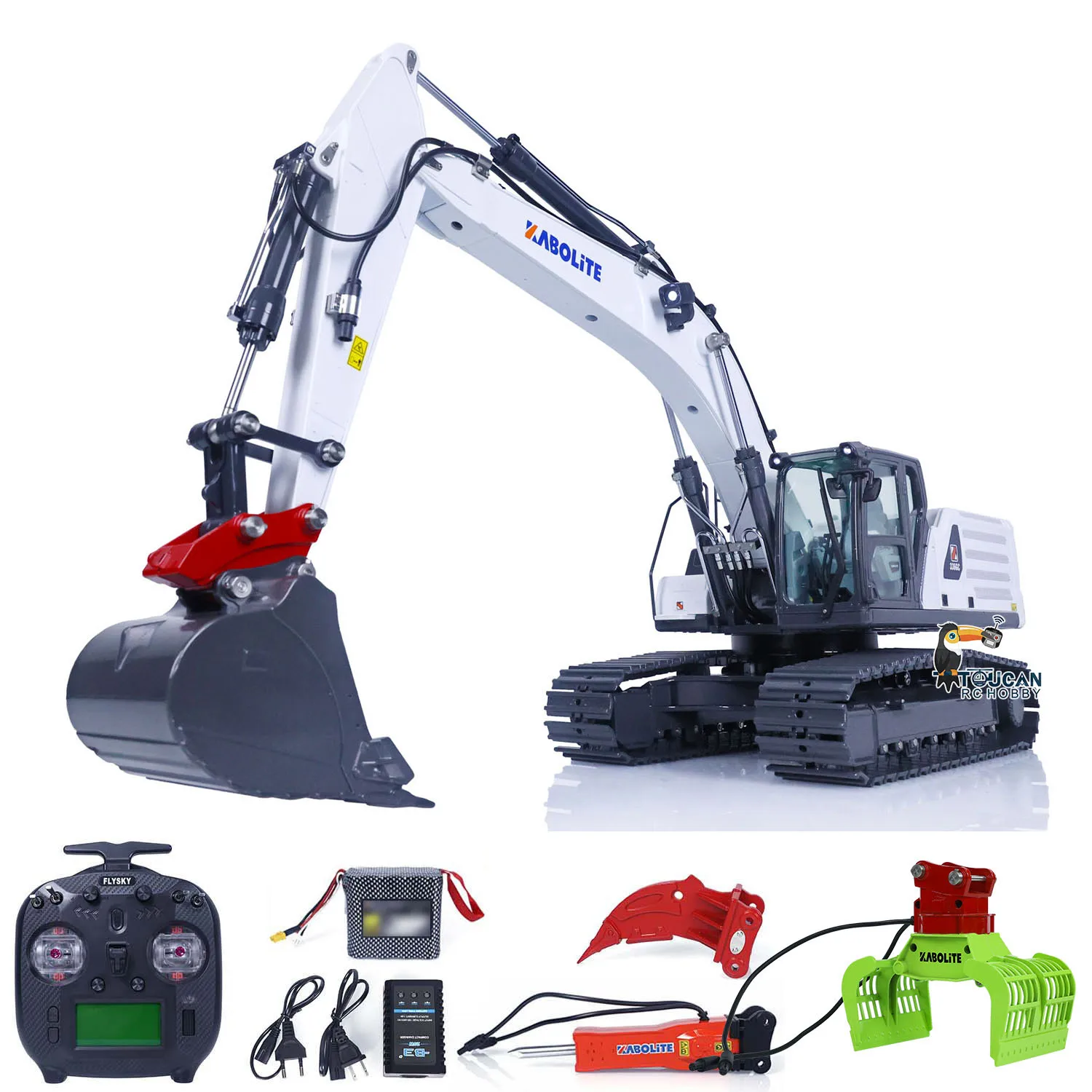 

1/18 Kabolite K961 100S Hydraulic RC Excavator HUINA Upgraded Version K336GC Light Remoted Engineering Earth Digger Toys Trucks